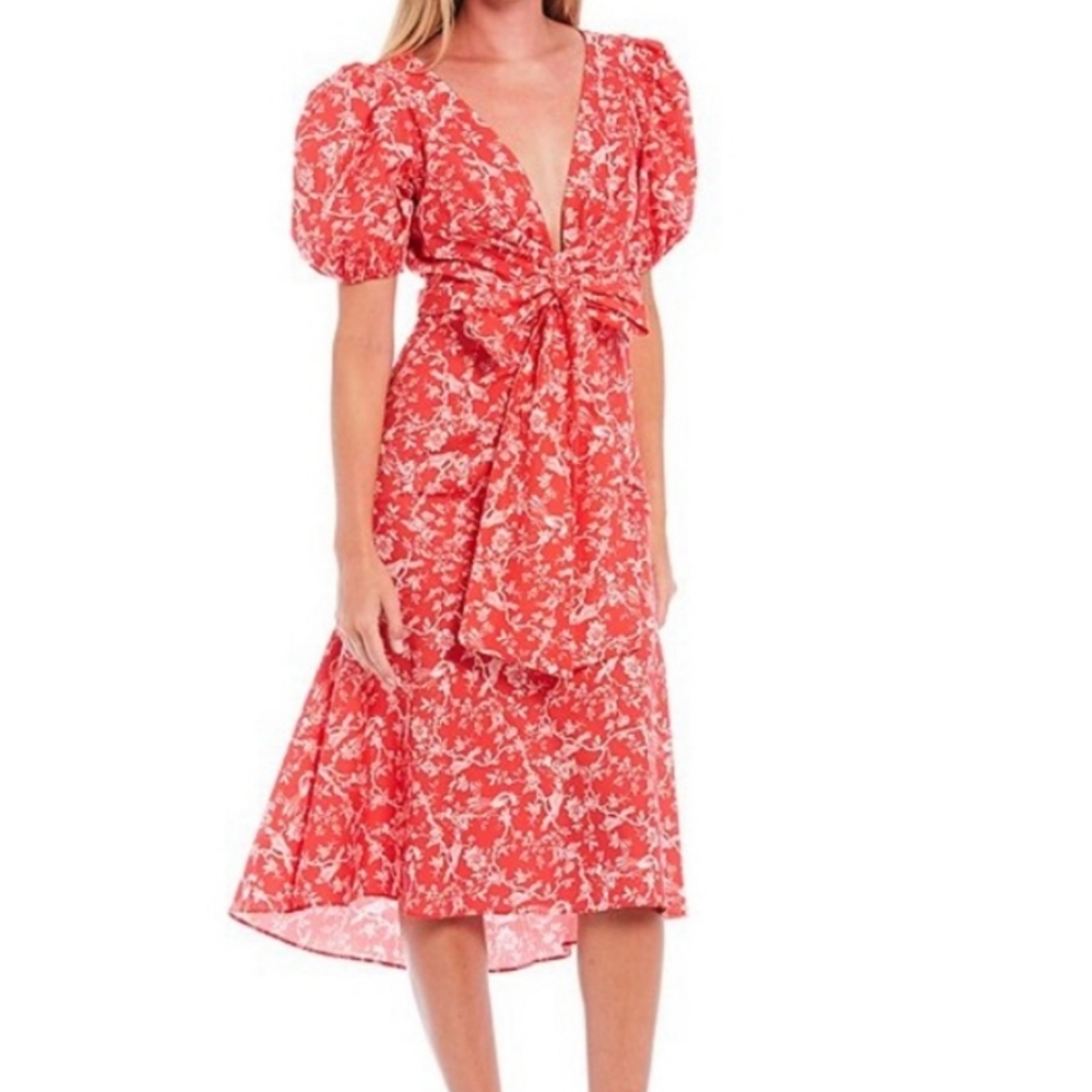 Sachin & Babi Courtney Floral Puff Sleeve Dress 12